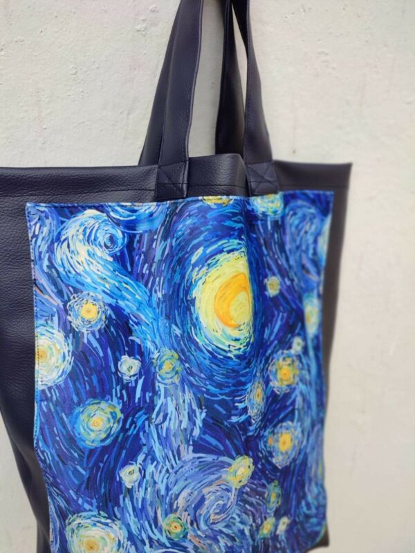 van-gogh bag eco leather blue