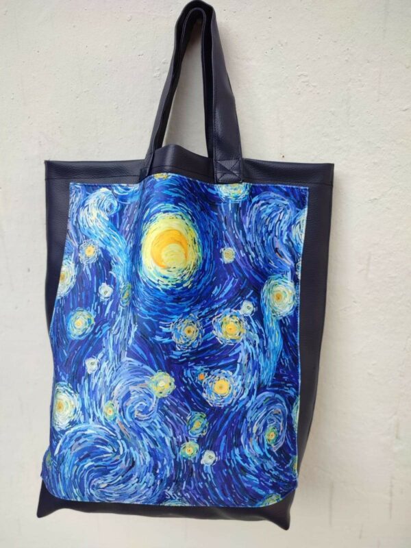 van-gogh bag eco leather blue