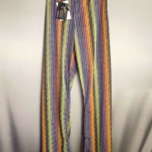 pantaloni in rete zig zag colorati