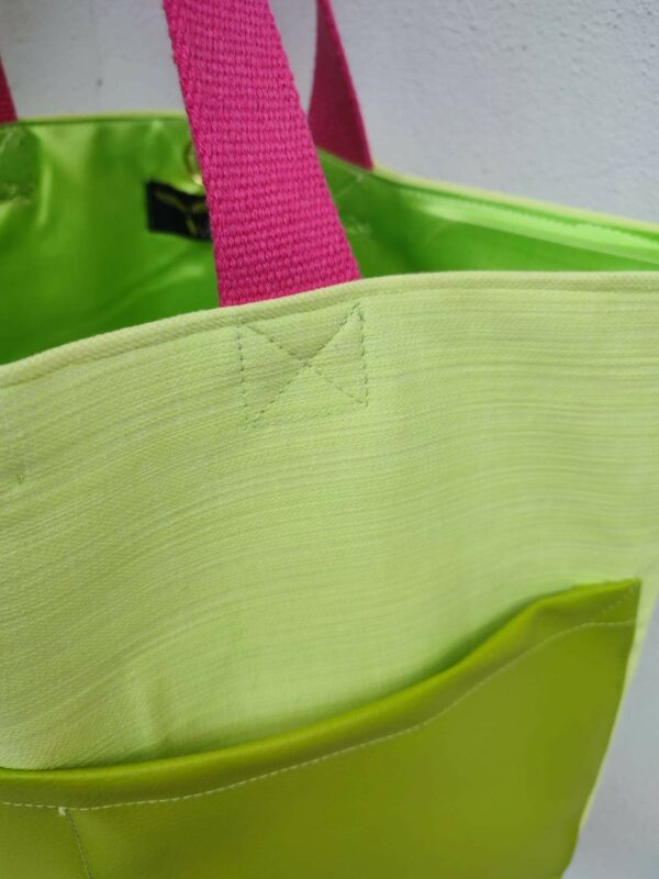 borsa shopper verde lime