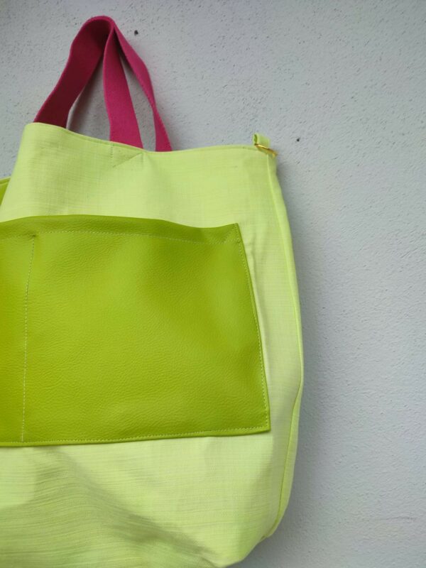 borsa shopper verde lime