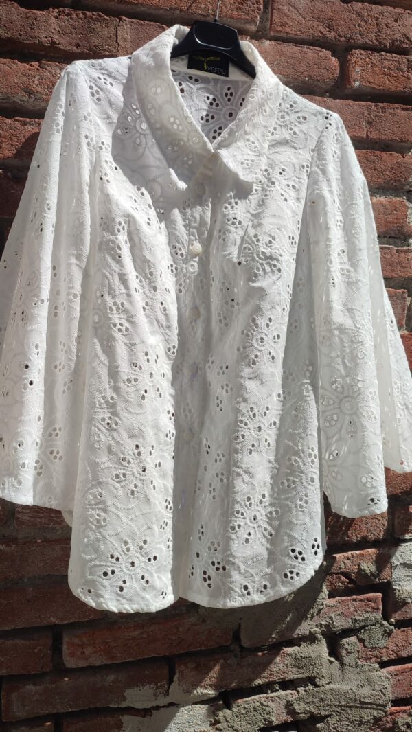 camicia sangallo bianca