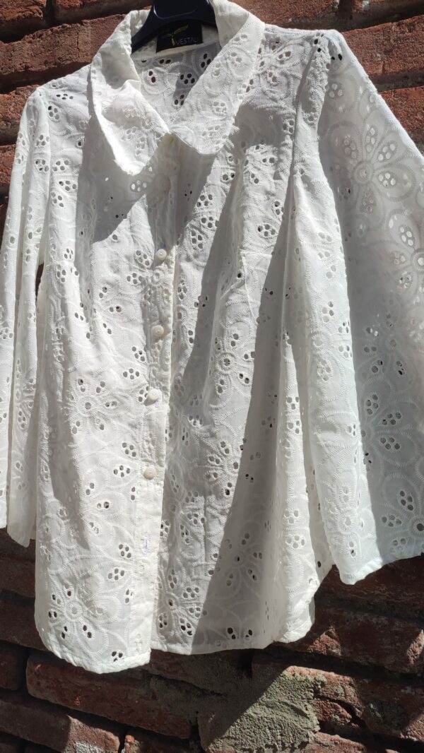 camicia sangallo bianca